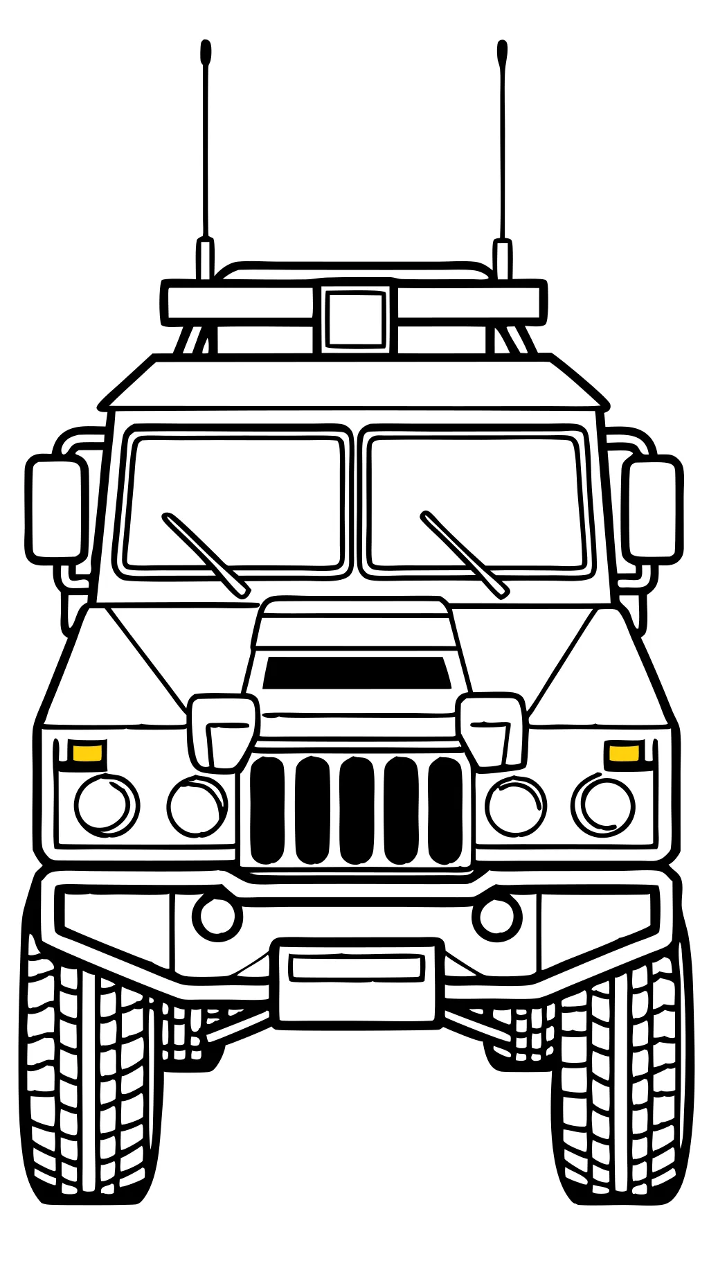 military vehicle coloring pages